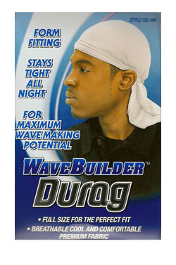 [WBD00192] Wave Builder Durag (Black) #192 - dz