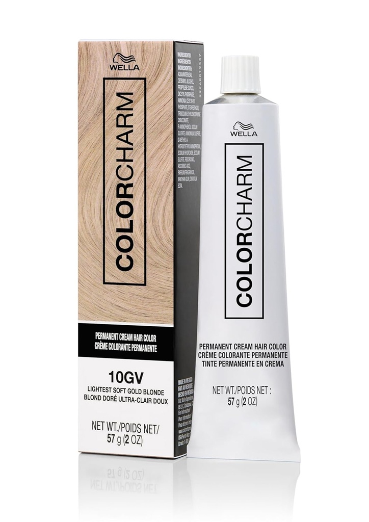 [WEL02906] Wella Color Charm Crème Hair Color#10GV/1036 (Honey Blonde/Lightest Soft Gold Blonde) -pc