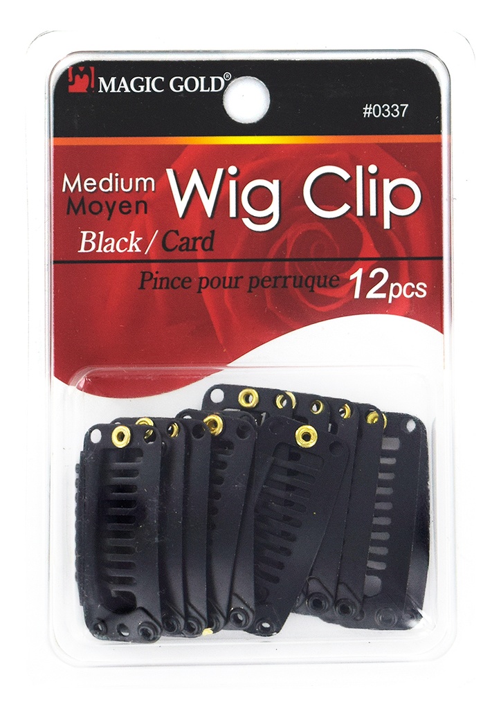 [MG0337] Wig Clip (M) #0337 -Black [Card]