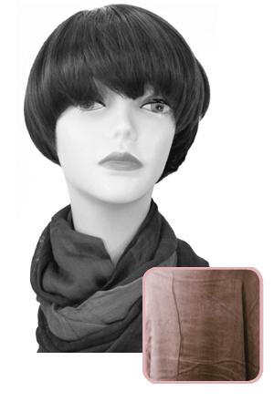 Winter Scarf #3499 Dark Brown - pc