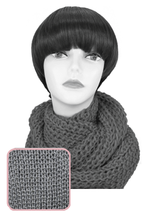 [MG35040] Winter Scarf #3504 Gray - pc