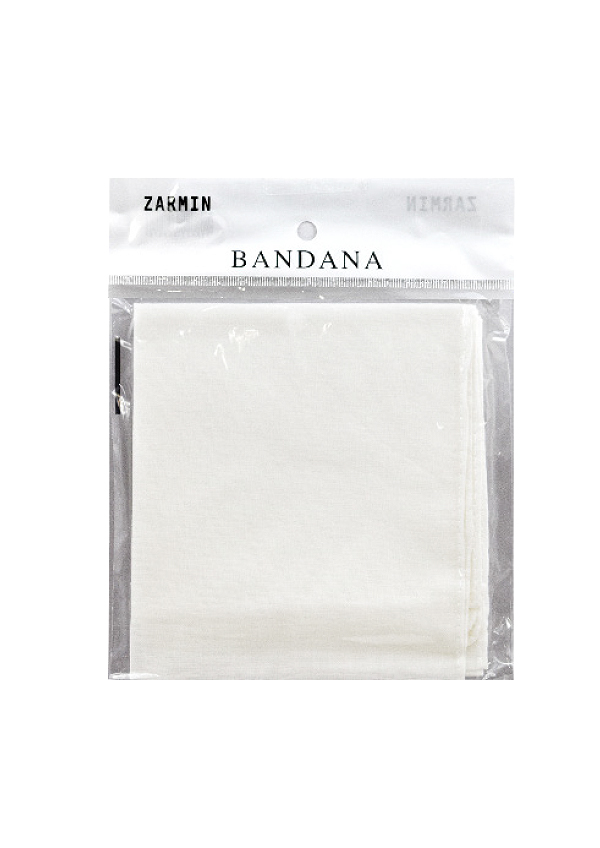 [ZAM35887B] Zarmin Solid Bandana White #1224WH - dz