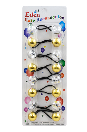 Eden 20mm Hair Ball-Gold Ball Clear #LB20MGC-pk