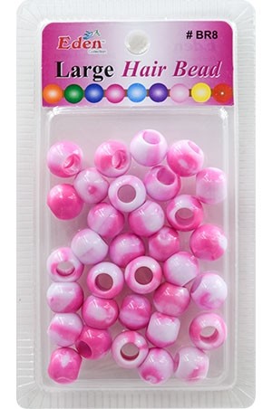Eden LG Blister Round Bead-Pink Tone #BR8-WPIN -pk