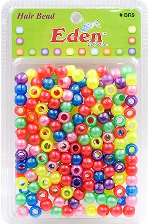 Eden XLG Blister Med Round Bead-Pastel Asst #BR9-PAS -pk