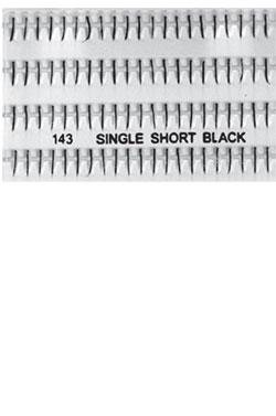 Eyelashes #143 Single Short Black (Magic Gold)