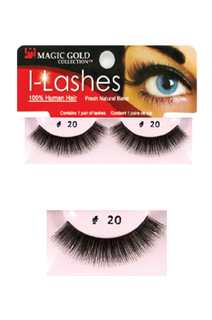 Eyelashes #20 Black (Magic Gold)