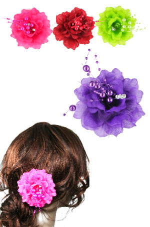 Flower Hair Clip 3in1 [Flower] #3016 ASST -dz