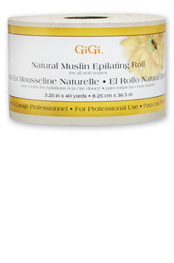 GiGi Natural Muslin Epilating Roll(3.25"x40yd)#13