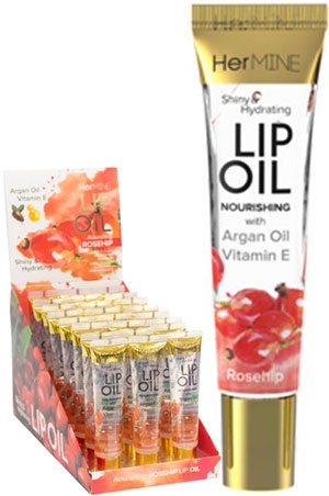 HERMINE Lip Oil-Rose Hip(0.52oz/24pc/box)  #1