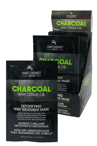 [HCM81544] Hair Chemist Charcoal Detoxifying Hair Mask (1oz/12pc/pk)-dz #11