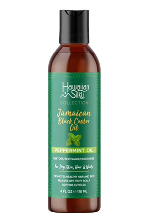 [HWS39622] HawaiianSilky JamaicanBlack CasterOil Peppermint Oil(4oz)#85
