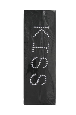 [MG94875] Head Band w/ Stone Kiss #4875 Black -dz