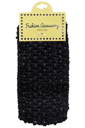 [MC40138] Head Wrap ballerina (2.75") (S)#HWR-PLA03 Black-dz