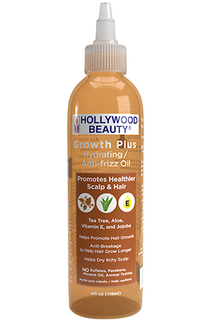 [HWB00251] Hollywood Hair Growth Plus Hy/Anti Frizz Oil-Jojoba(4oz) #93