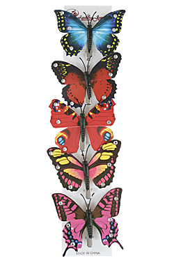 [MG24259] Kid's Hair Clip #2425 Butterfly (5pcs/pk)  -Strip