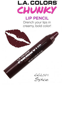[LAC76591] L.A. Colors Chunky Lip Pencil #CCL591 Spice