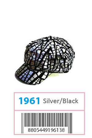 [MG19613] Leopard Hat #1961 Silve/Black