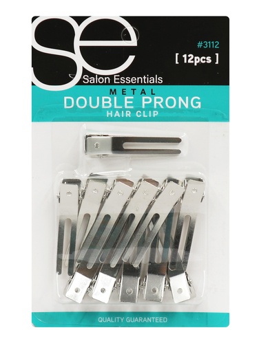 Magic Double Prong Hair Clips #3112 (12 pc) -dz