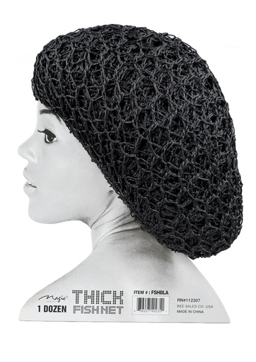[MC49235] Magic Fish Thick Hair Net -Black #FSHBLA -dz