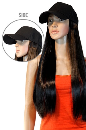 [MG98892] Magic Gold Cap With Hair #HHJ98892 BLACK/1B -pc