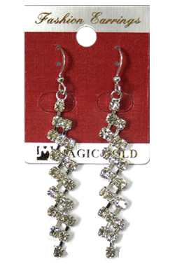Magic Gold Fashion Rhinestone Earring #270271 -pc