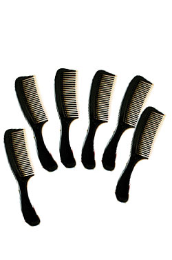 [MG90602] Magic Gold Handle Comb #6019(Black) -dz