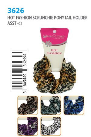 [MG36269] Magic Gold Hot Fashion Scrunchie Ponytail Holder #3626 -dz