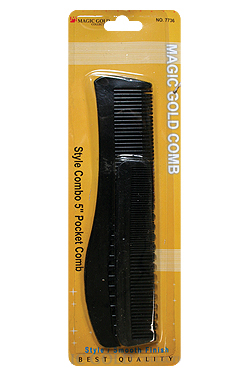 [MG07736] Magic Gold Style Comb w/ 5" Comb #7736 -dz