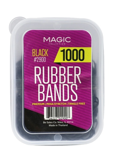 [MC02900] Magic Rubber Band #2900 Black (1000 pcs/jar) -jar