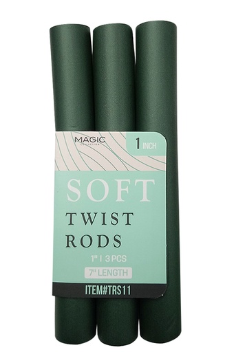 [MC24738] Magic Soft Twist Rods 1" Dark Gray #TRS11 - pc