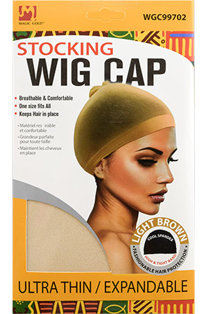 [MG99702] Magic Stocking Wig Cap#WGC99702 L.BROWN(=BEIGE) -dz