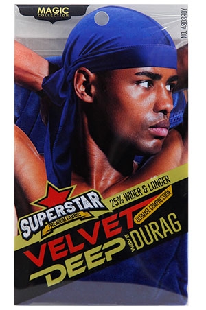 [MC04908] Magic Velvet DuRag #4803ROYAL-dz