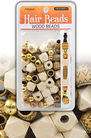 [MC12838] Magic Wood Bead Mix Design-9-pc