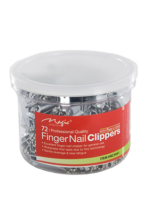 [MC24504] MagicFingerNailClipperw/ File&Chain(72pc/jar)#NC504-jar