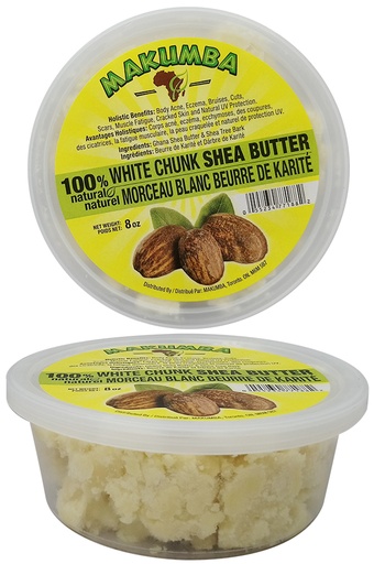 [MKU77188] Makumba 100% Shea Butter White Chunk (8oz) #6