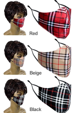 [MG99670] Mask -Fashion Mask #99670-3 color**FINAL SALE**-dz