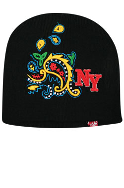 NY Knit Bandanna Cap (Multi)#BE1043 -pc