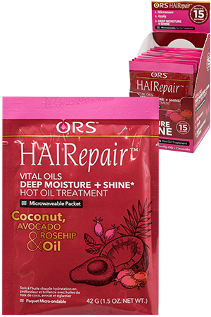 [ORS12102] Organic Root Hot Oil Treatment-Moisture + Shine(12pc/pk)#192
