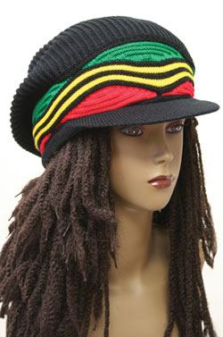 Rasta Hat 10" Black/Yellow/Green/Red #Ras-3