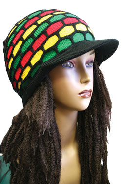 Rasta Hat 10" Black/Yellow/Green/Red #Ras-6