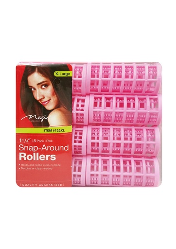 Magic Snap-around Rollers (Pink/X-Large/1 1/4") #122XL -pk