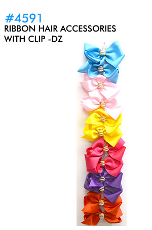 [MG94591] Ribbon Hair Accessories w/Clip #4591-dz