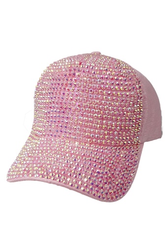 [SMA75106] SMA RINESTONE CAP 06-Pink Silver