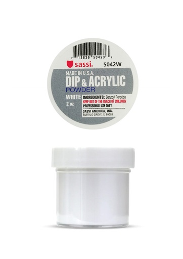 [SAS50423] Sassi Acrylic Powder #White (2 oz) #25