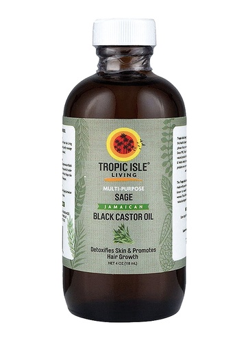 [TRP00808] Tropic Isle Jamaican Black Castor Oil -Sage (4 oz) #23