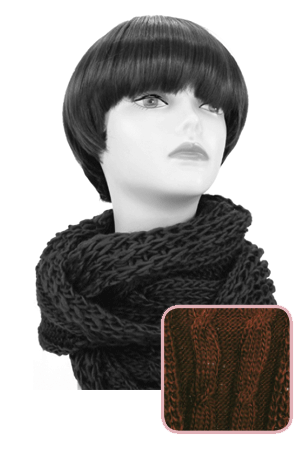 [MG35033] Winter Scarf #3503 Brown - pc