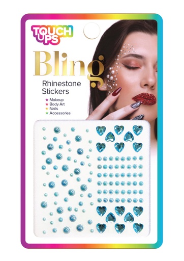 [TOU07326] TouchUps Rhinestone Stickers Blue Mix2 #BLG016 -dz