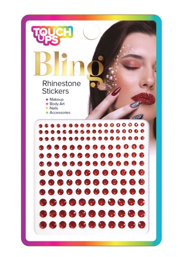 [TOU07313] Touch Ups Rhinestone Stickers Red #BLG003 -dz