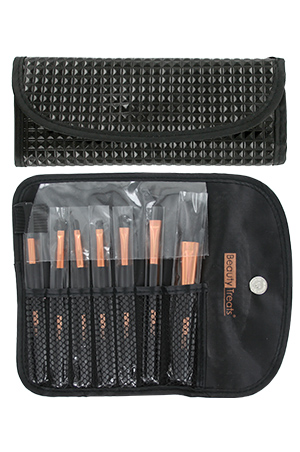 [BTS14901] Beauty Treats 7pc Brush Set in Pouch_BlackPyramid[BTS149]#71